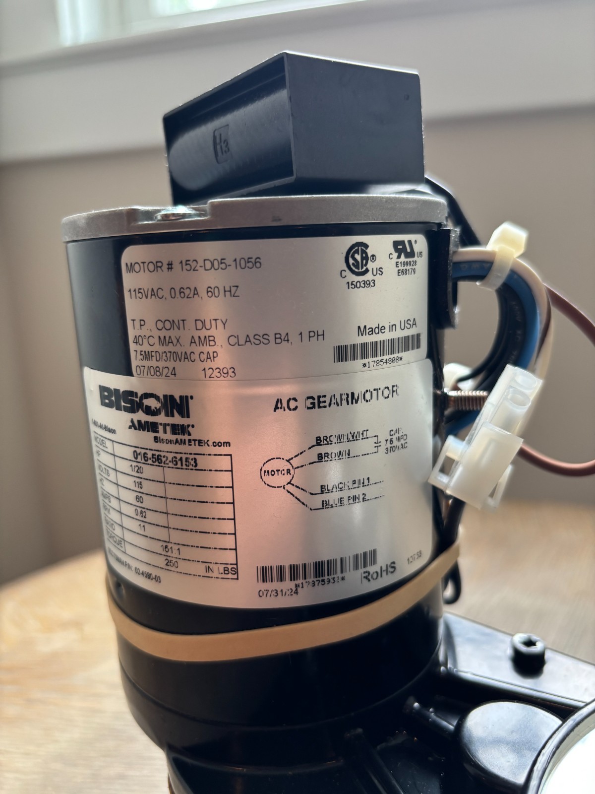 GE Appliance Part Gear Reducer WR01X25958