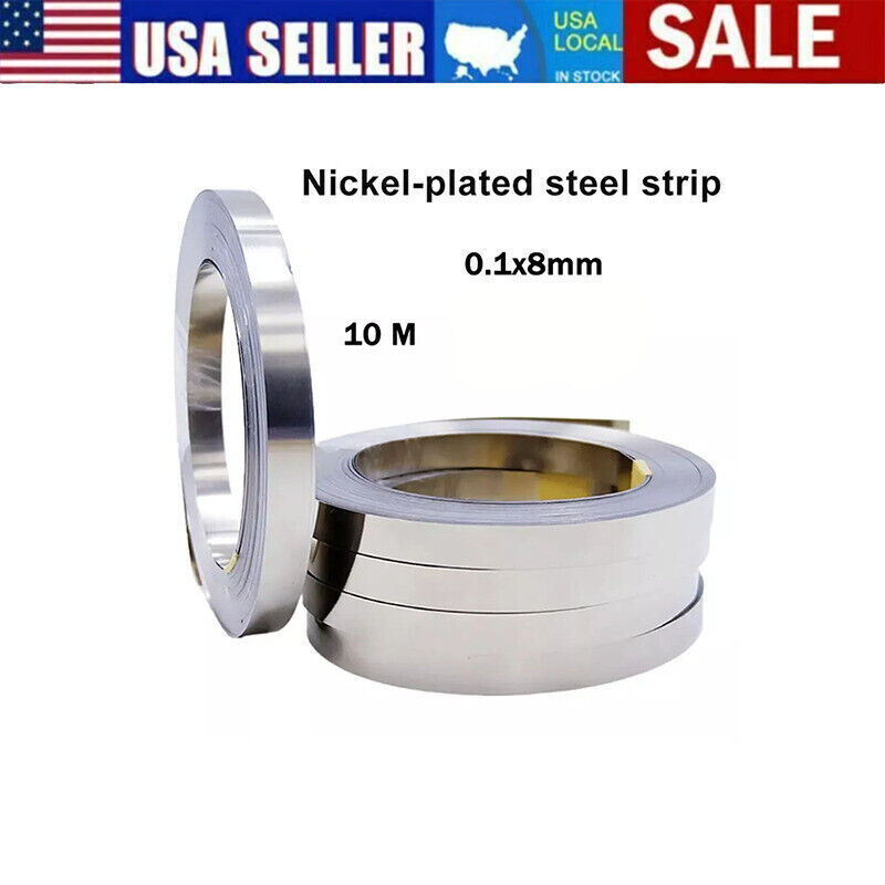 10M Pure Nickel Plate Strip Tape Sheet For Li 18650 Battery Spot Weld Tool DIY