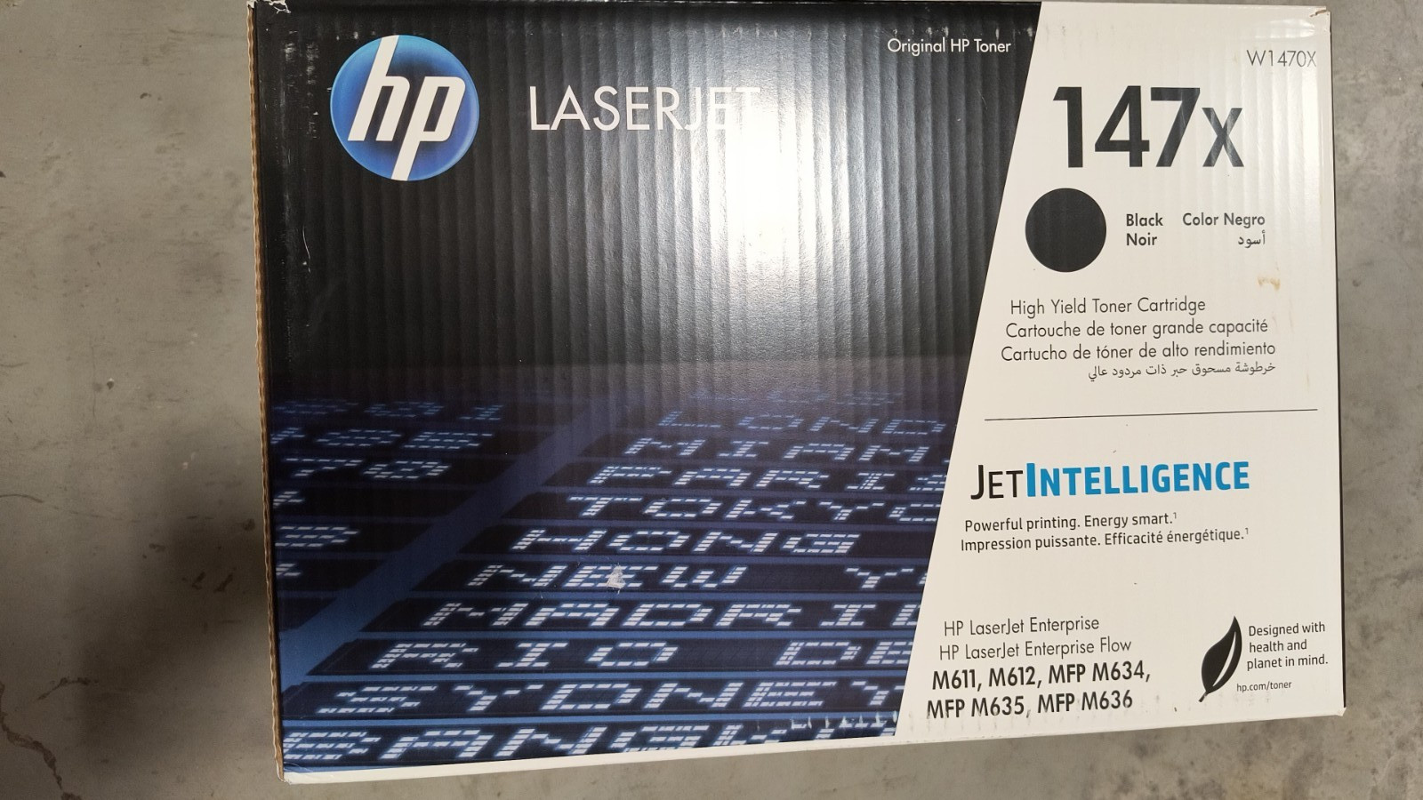 Genuine HP 147X W1470X High Yield Black Toner Cartridge No Extra Charges ✅