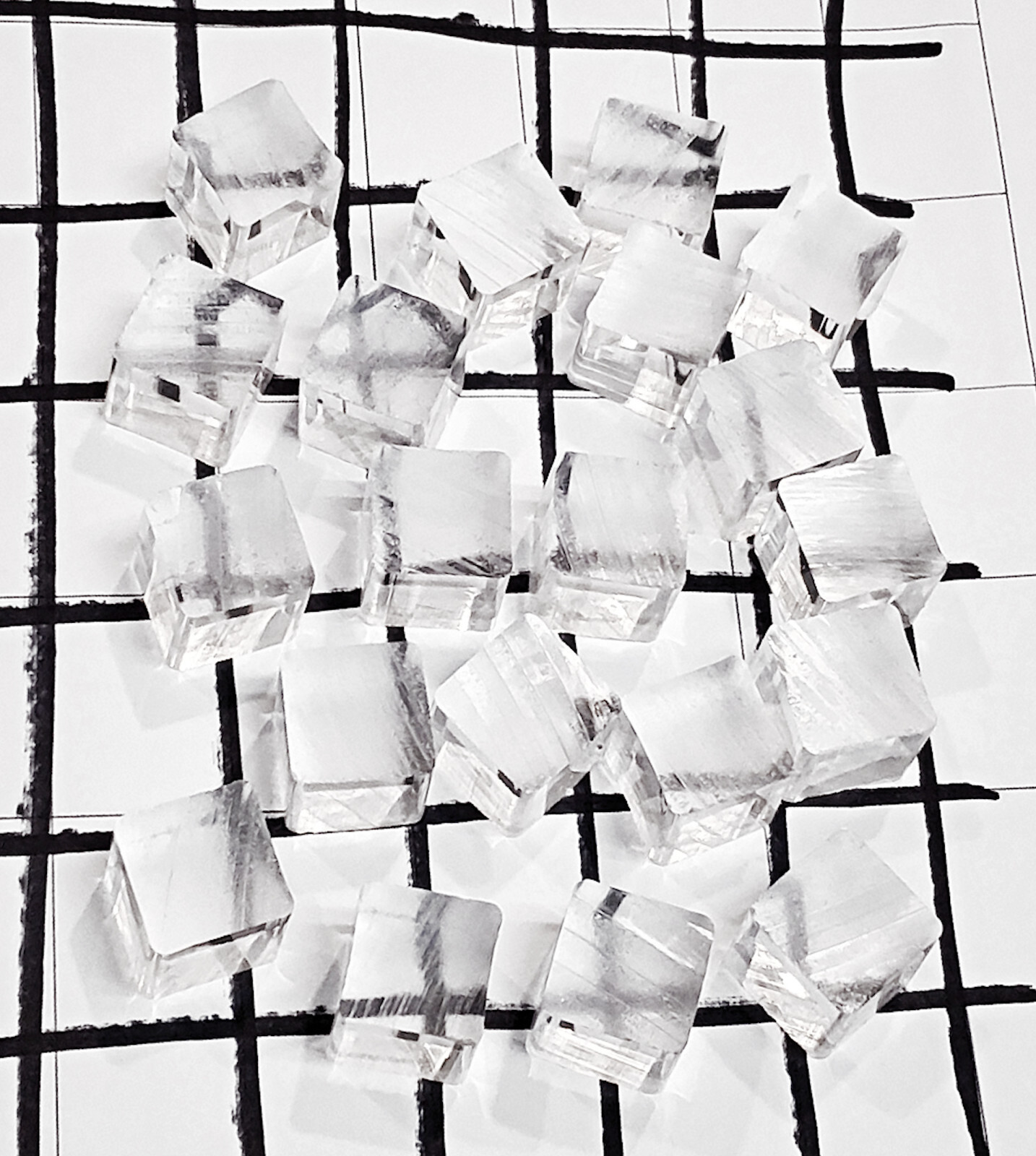 20 Pieces 3/4” x 3/4″ x 3/4” Clear Square Acrylic Plexiglass Plastic Cubes Rod
