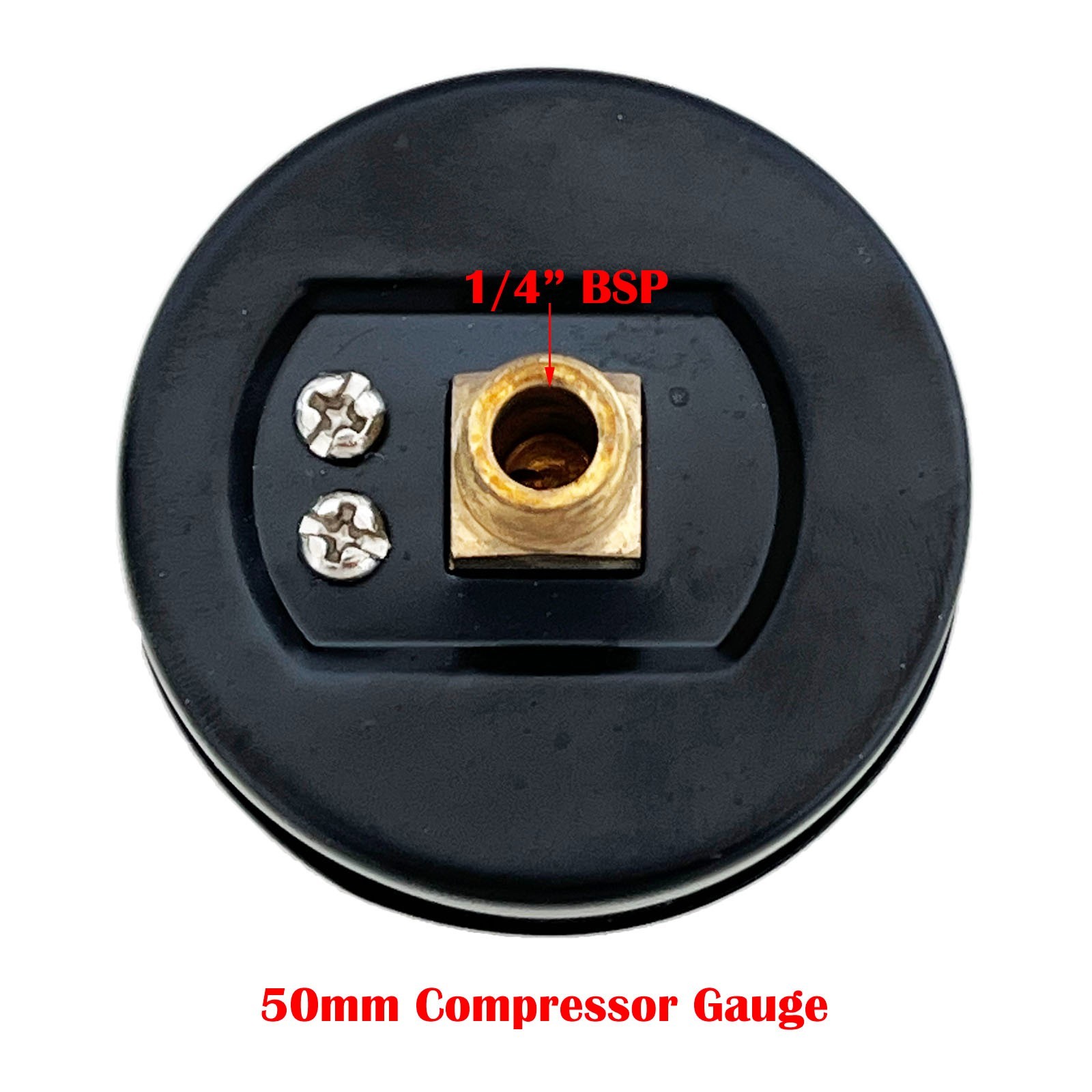2PCS Air Pressure Gauges For Air Compressor 1/4″BSP 0-150 PSI 2″ Face Back Mount