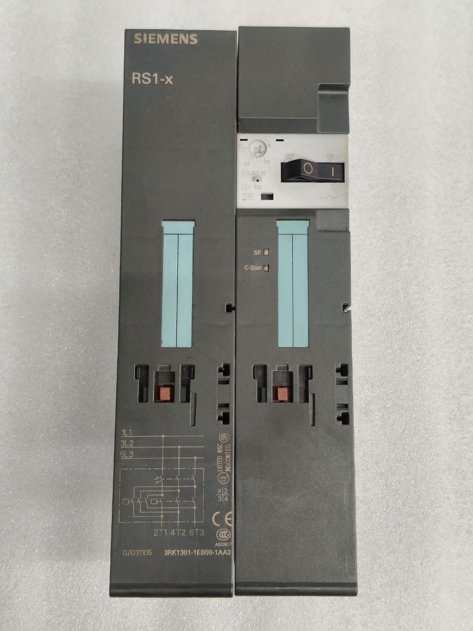 Siemens 3rk1301-1eb00-1aa2 rs1-x manual motor starter 2.8-4amp rs1x free fast