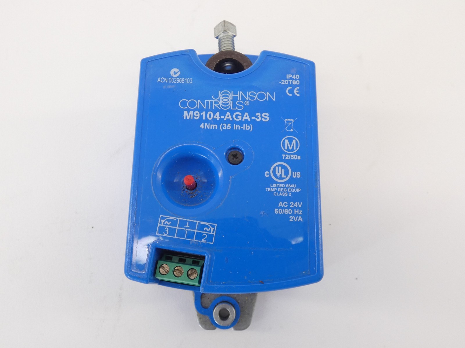 Johnson Controls M9104-AGA-3S Actuator 35 In.-Lb IP40 24VAC