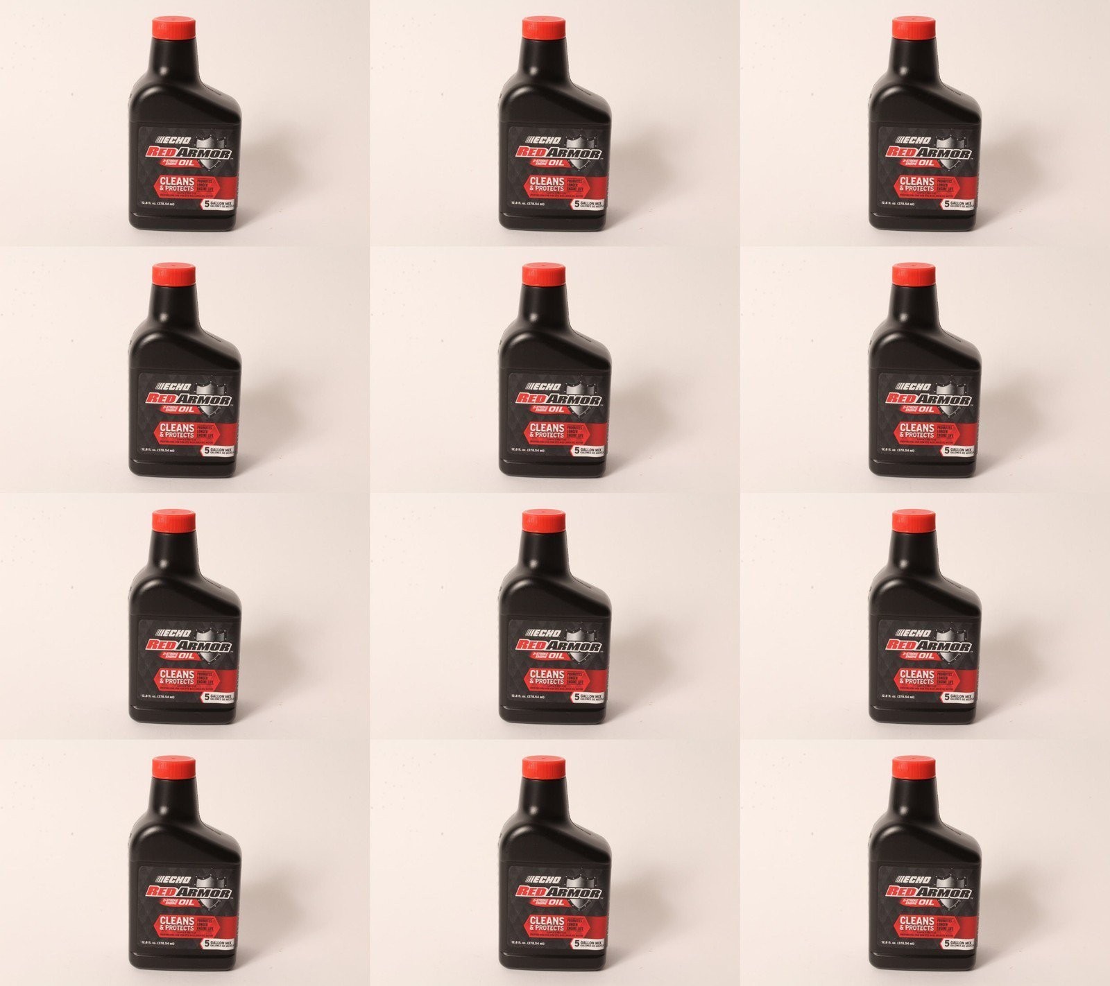 12 PK Echo 6550005 Red Armor 12.8 oz 2-Cycle Oil Blend Mix for 5 Gallons 50:1