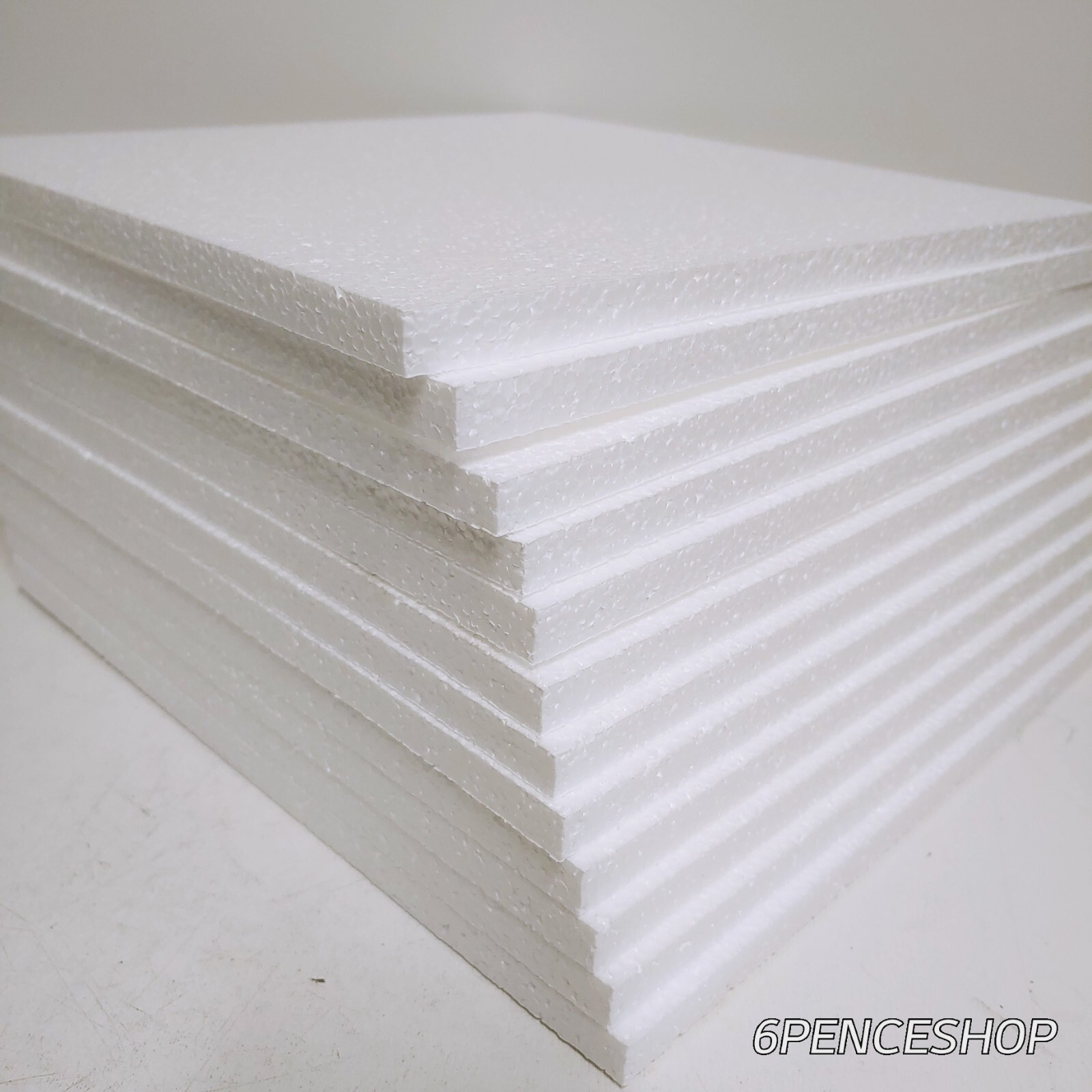 lot of 12 inch: 12″ x 12″ x 1/2″ Polyethylene Foam Sheets Qty 12 for package diy