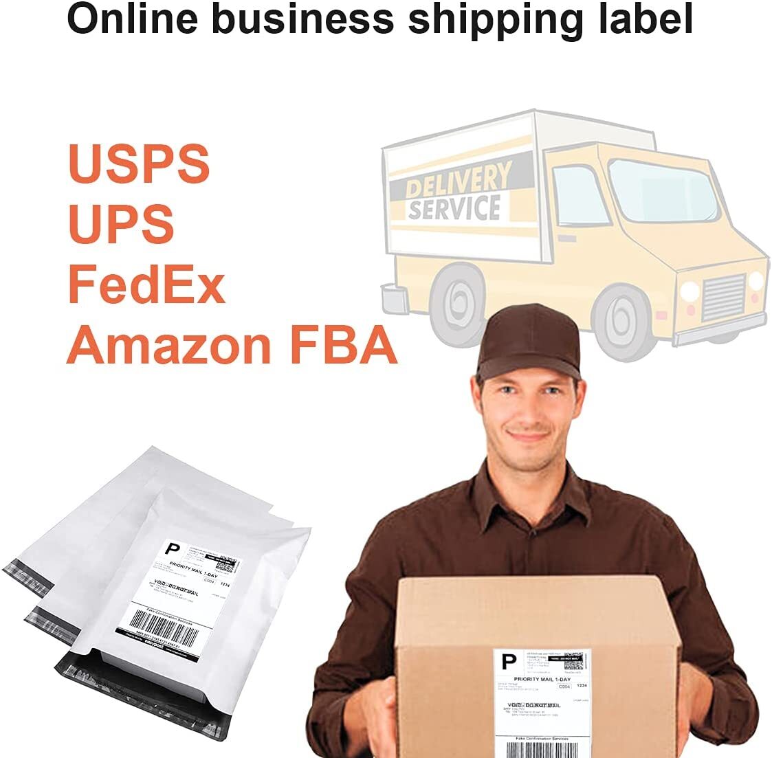 1100 LABELS Premium 8.5 X 5.5 HALF SHEET SHIPPING LABELS self adhesive