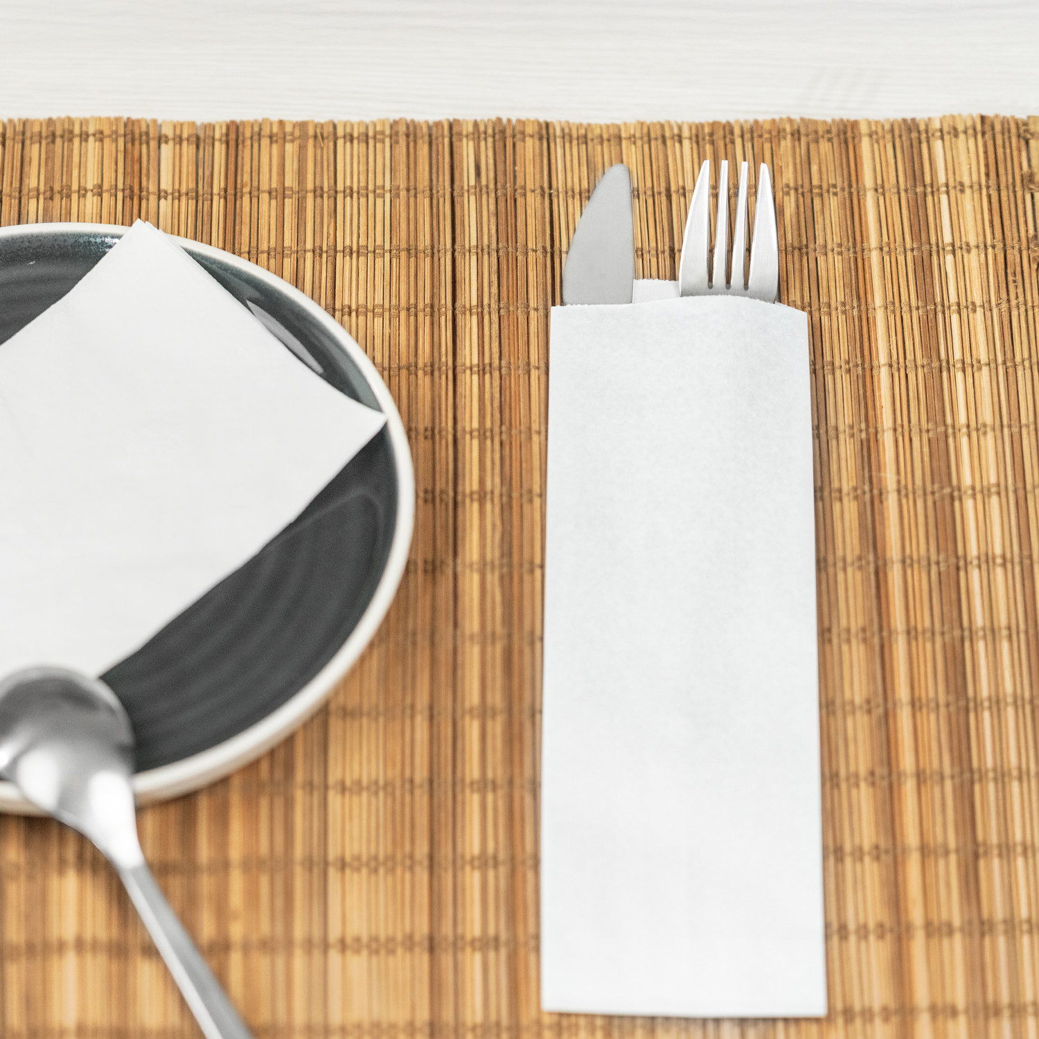 Karat 3″ x 10″ Silverware Bag, White – 2000 pcs