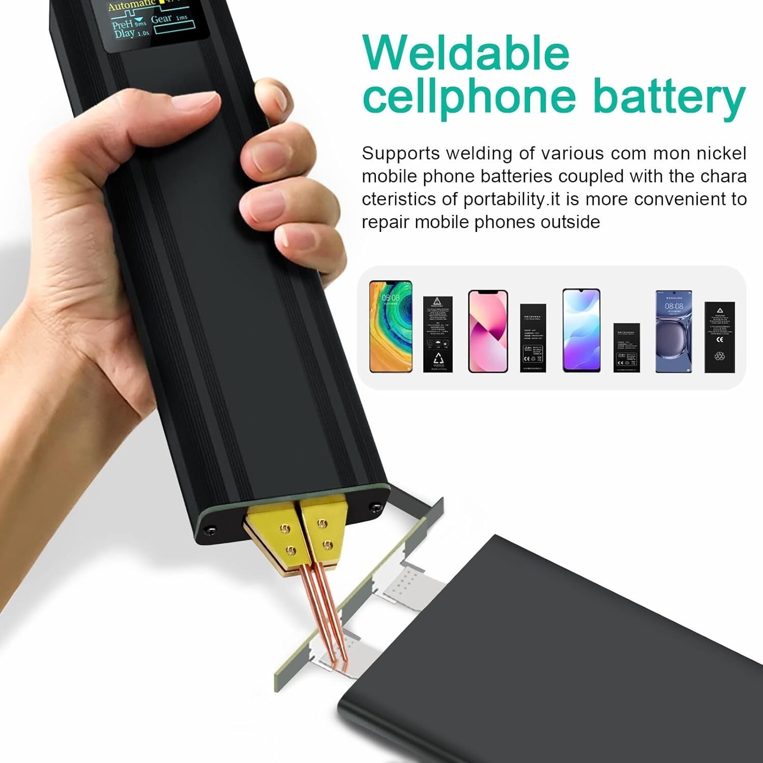 NEW Battery Spot Welder 5000mAh Battery Portable Spot Welder for 18650, 26650
