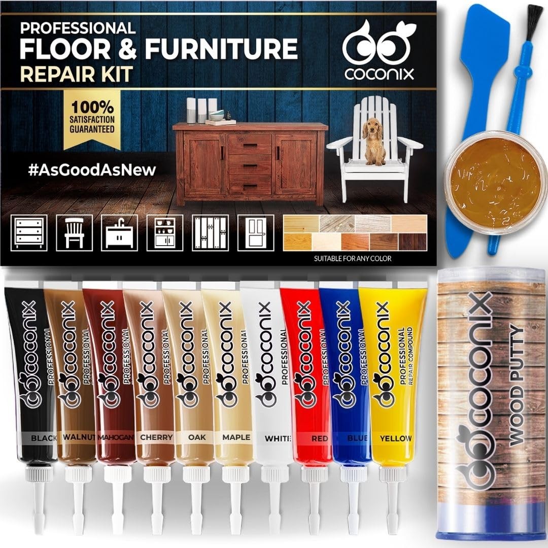 Coconix Floor & Furniture Repair Kit | 1 Count (Pack of 1), Multi-coloured