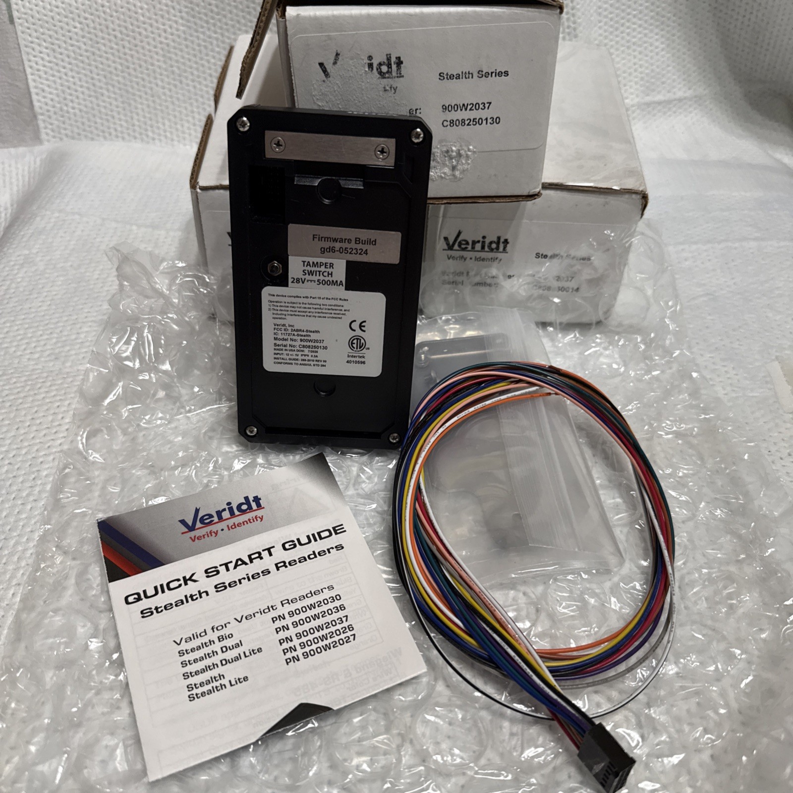 Veridt Stealth 900w2037 Badge Readers LOT OF 3 ALL NEW OPEN DISTRESSED BOX