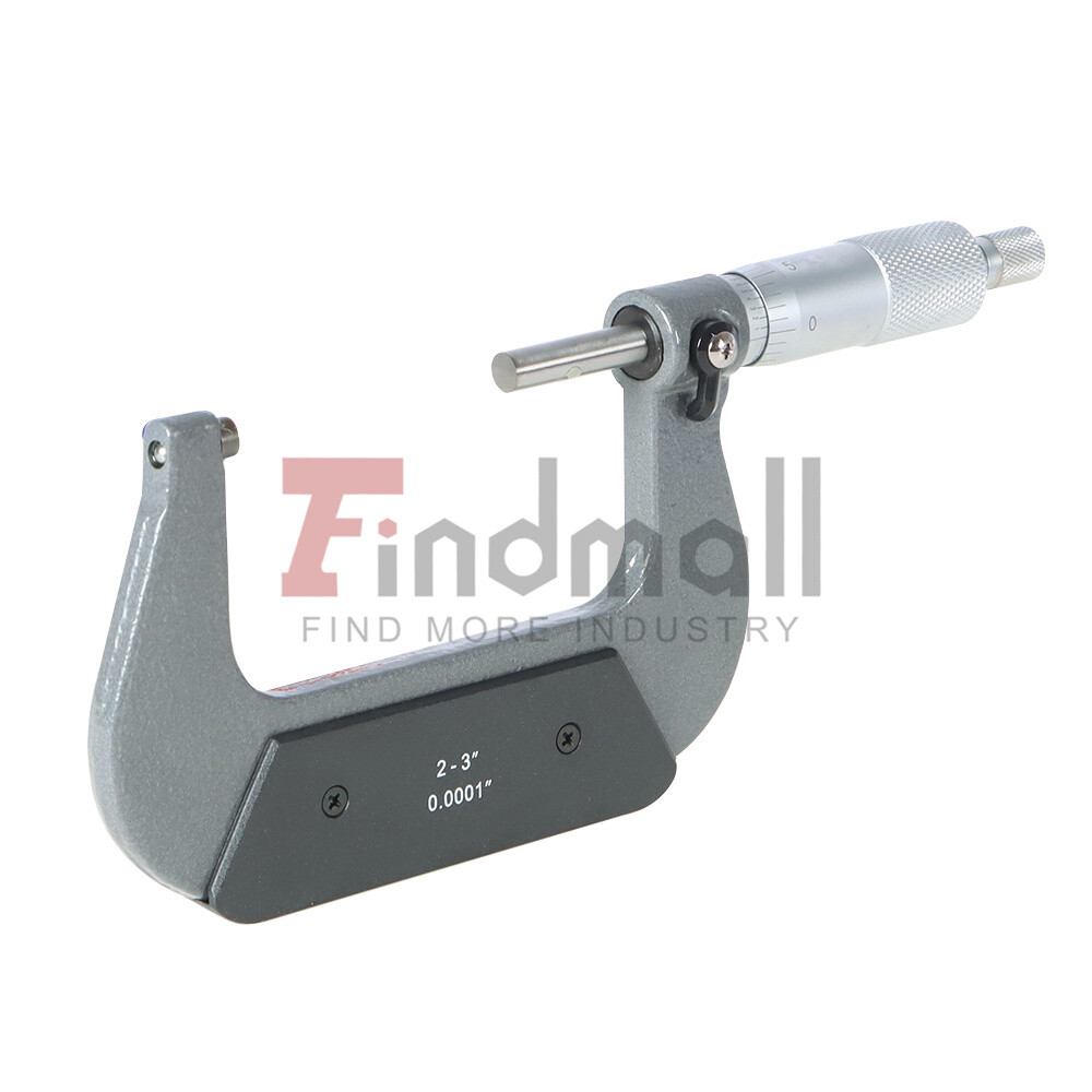 2-3″ Precision outside micrometer 0.0001″ carbide tipped, standard New