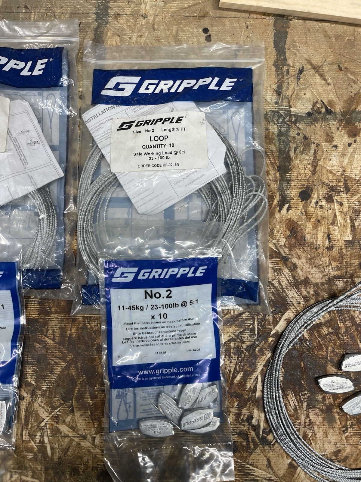 Gripple No. 2 ( 5 Foot ) 23-100 Pound – Hangers and Fasteners – 25 Pieces