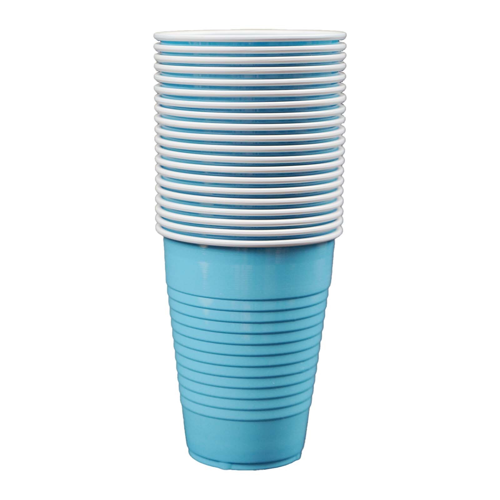 100 Pack Disposable Plastic Cups 12 oz Drinking Cups BPA Free For All Occasions