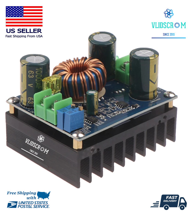600W DC-DC Step Up Boost Buck Voltage Converter High Power Supply Module 16A