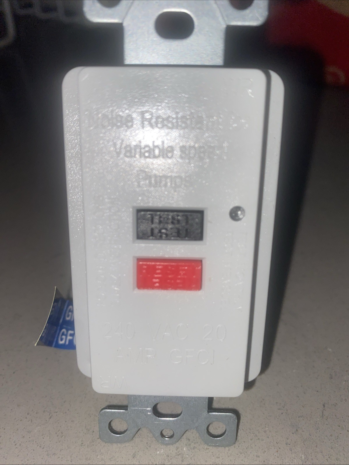 20 Amp 240 Volt 2 Pole GFCI For Variable Frequency Drives Motors And Pumps 1 Ct