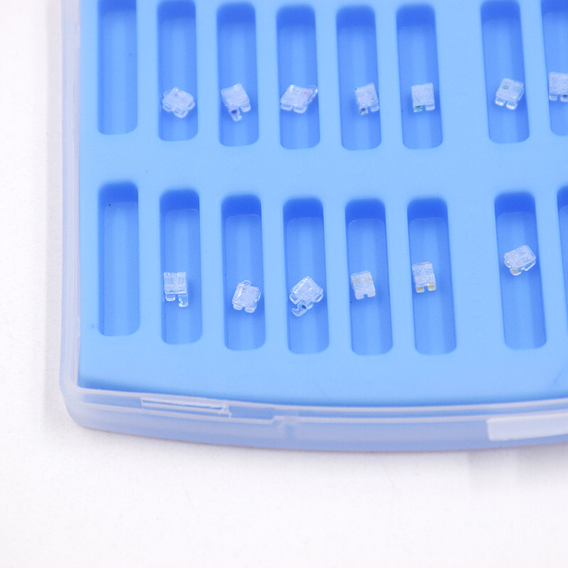 Dental Orthodontic Monocrystalline Sapphire Brackets 345 Hooks Roth/MBT 022/018