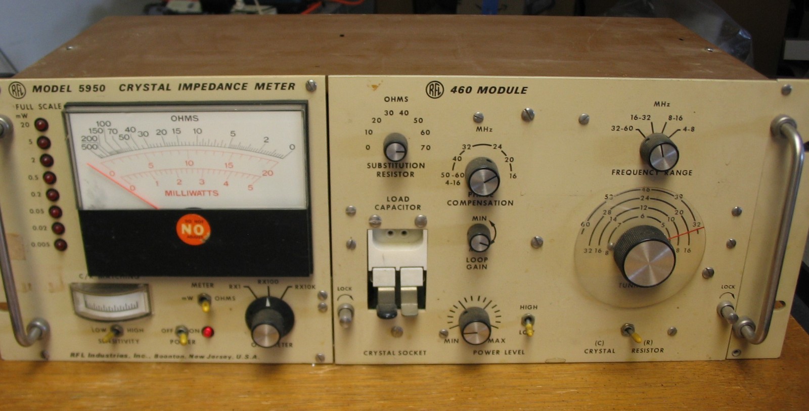 RFL 5950 Crystal impedance meter with 460 plug-in
