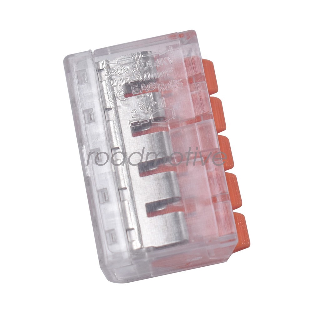For Wago 221 Lever Nuts Compact Splicing Wire Connectors – 2/3/5 Terminal 90Pcs
