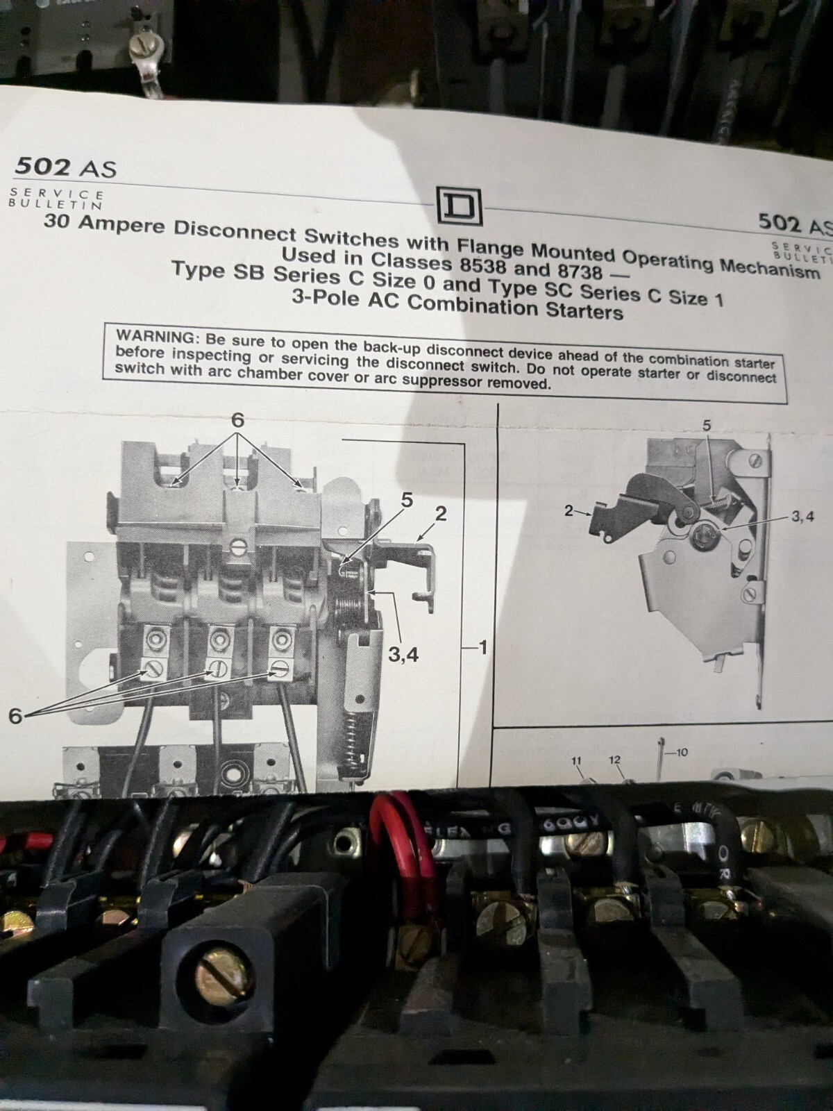 Square D Size 1 Motor Starter 8810 SCO 4 120 Volt Coil Form 3 Series A Works
