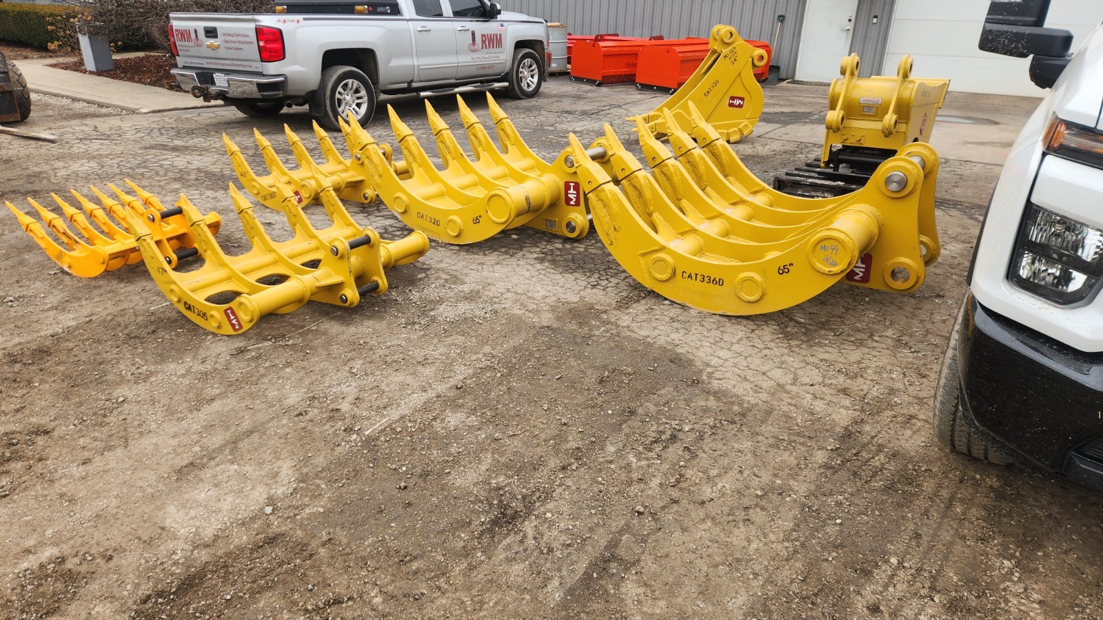 SEVERE DUTY Caterpillar 330 336 DB Linkage Root Rake CAT Excavator 90mm 100mm