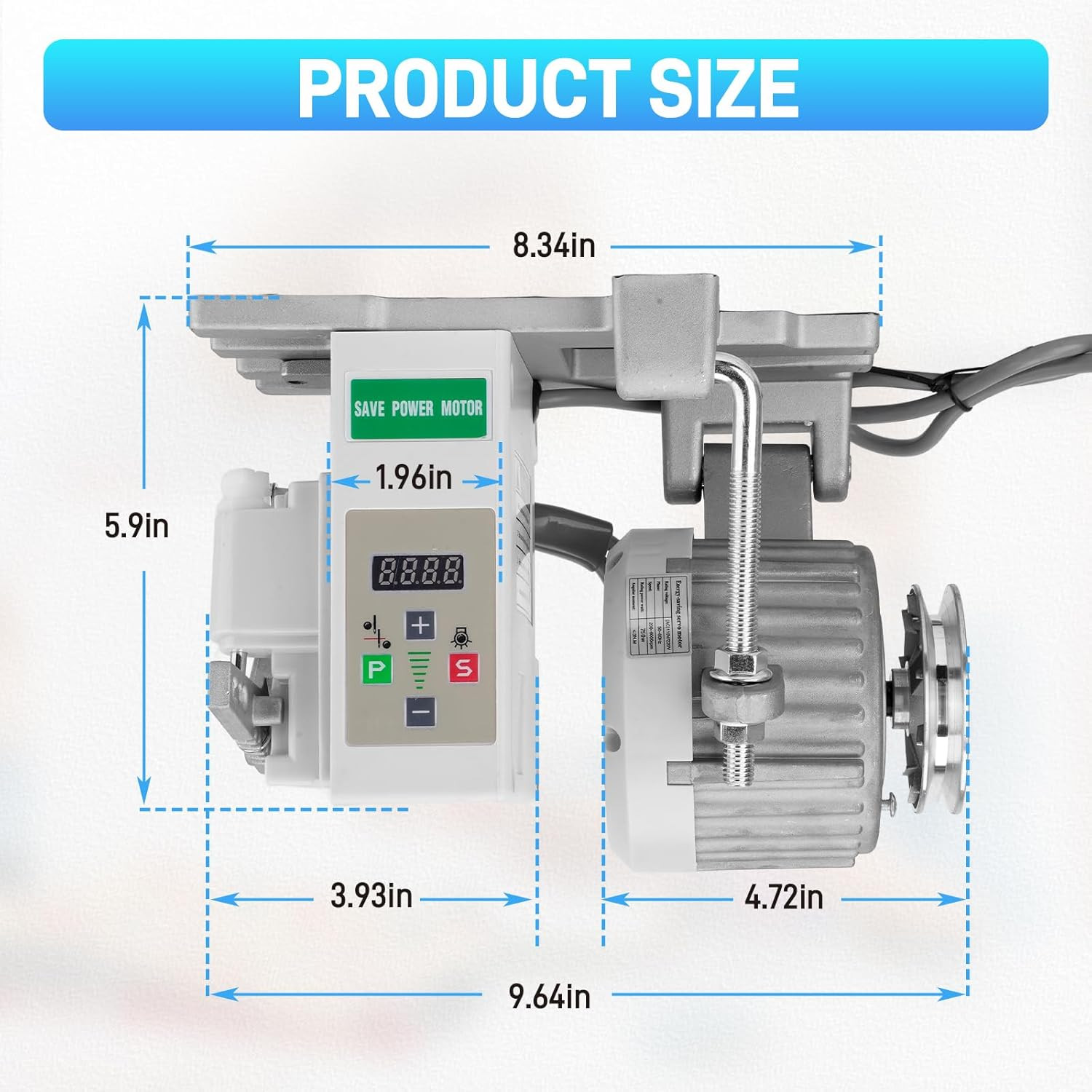 Servo Motor Sewing Machine,Brushless Servo Motor with Controller and Foot Switch