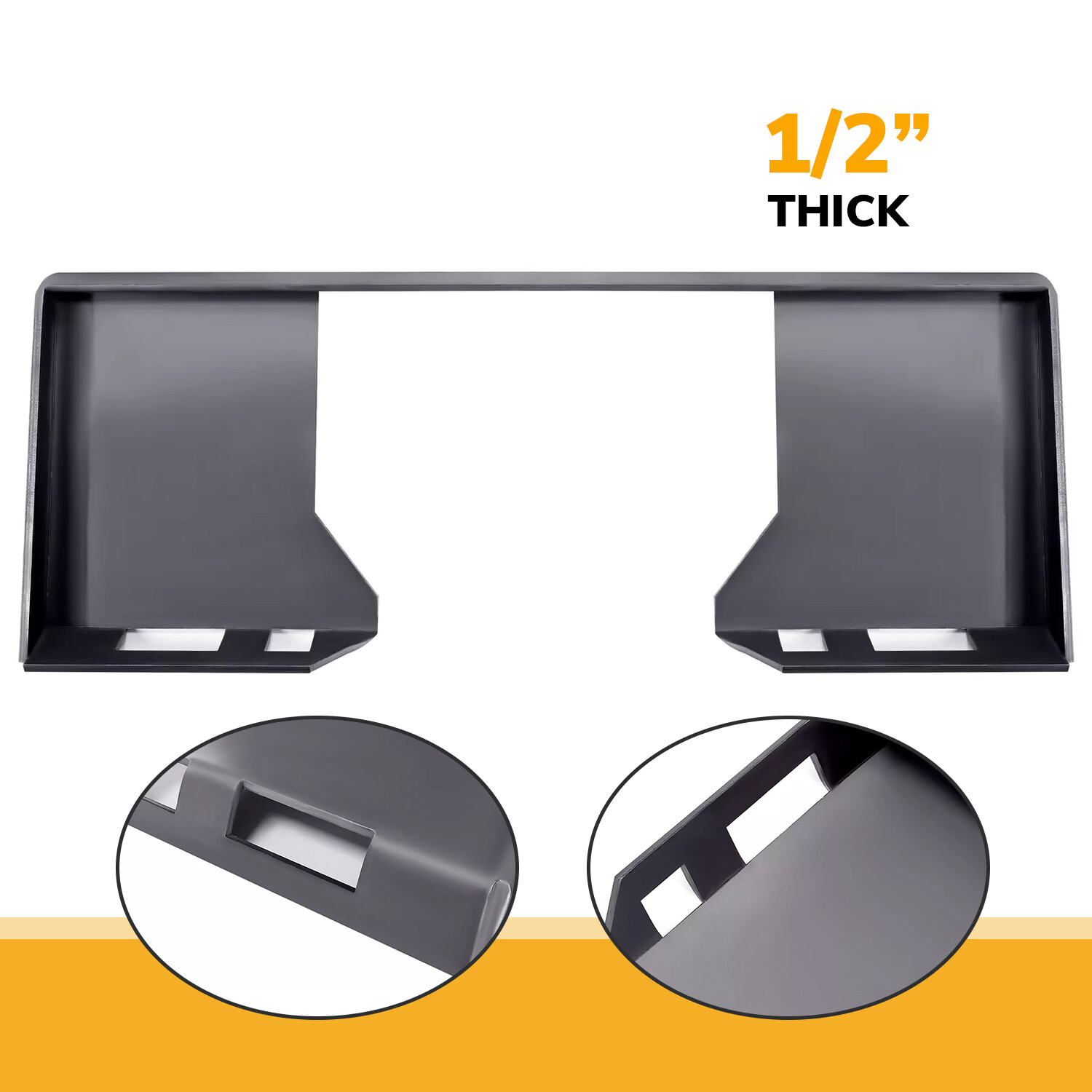 1/2″ Mount Plate Skid Steer Loader Attachment Adapter For Bobcat & Kubota Heavy