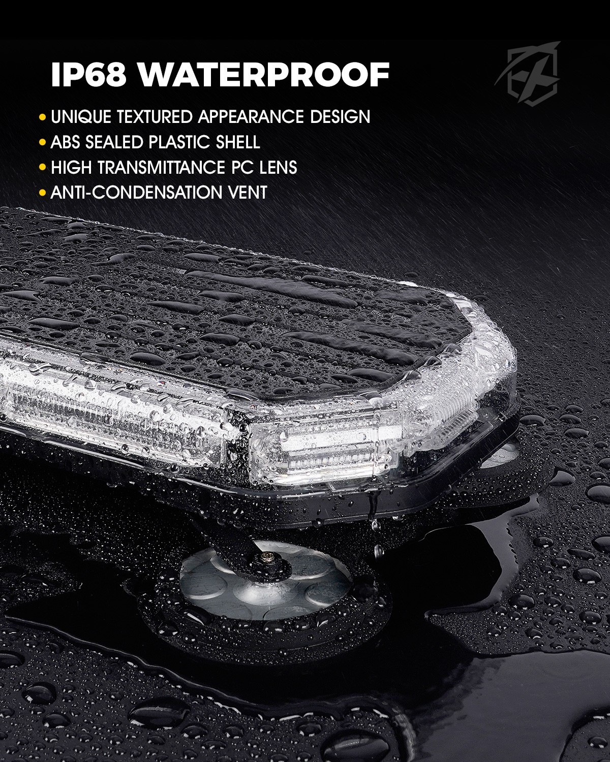 14 inch LED Roof Top Strobe Beacon Light Bar Hazard Warning Emergency Flashing