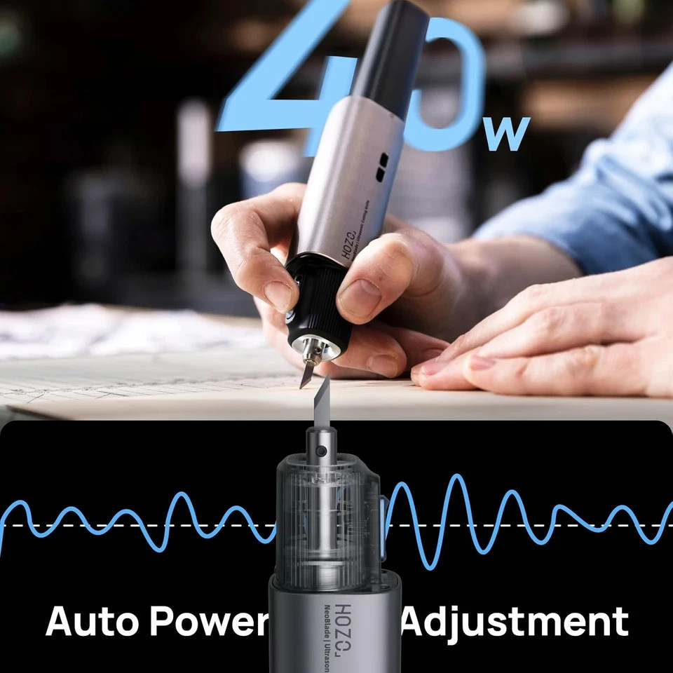 Neoblade Wireless Ultrasonic Cutter – 40Khz Vibration & 40W Auto Power Adjustmen