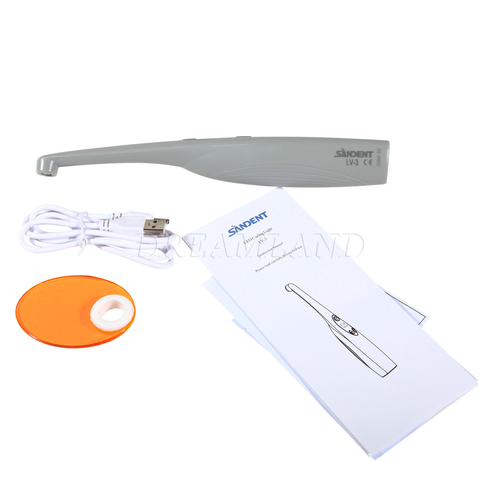 USA Dental Wireless Curing Light 1 Second Resin Cure LED Lamp
