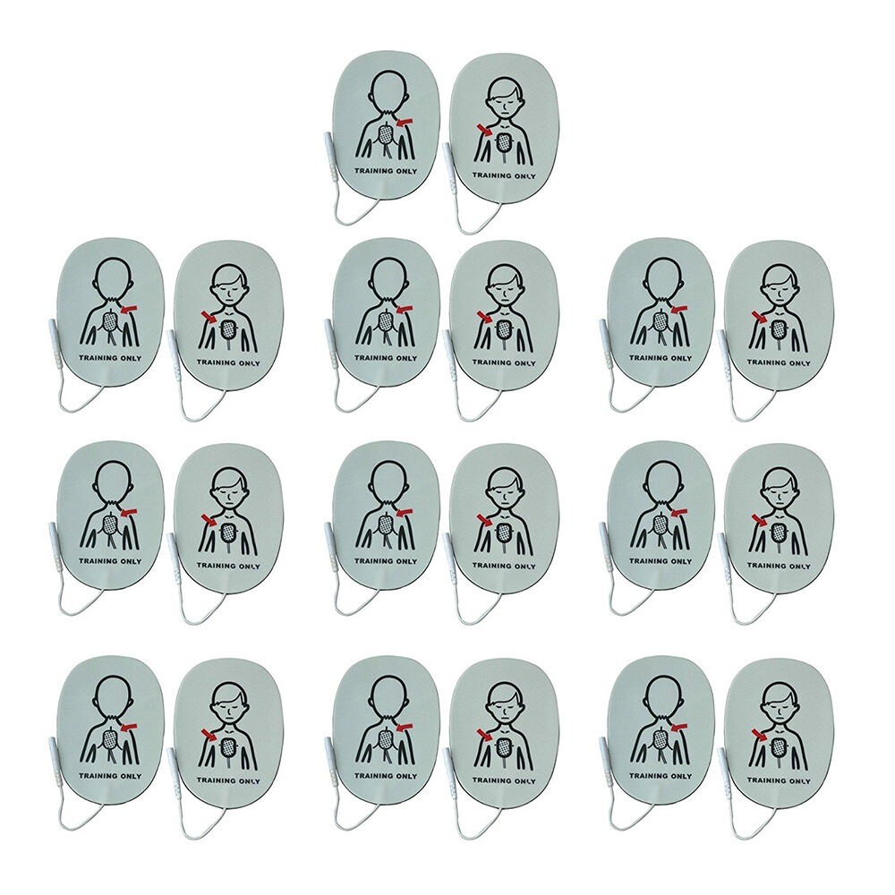 20 Pieces AED Training Device Patches First Aid Training Replacement Child Pads