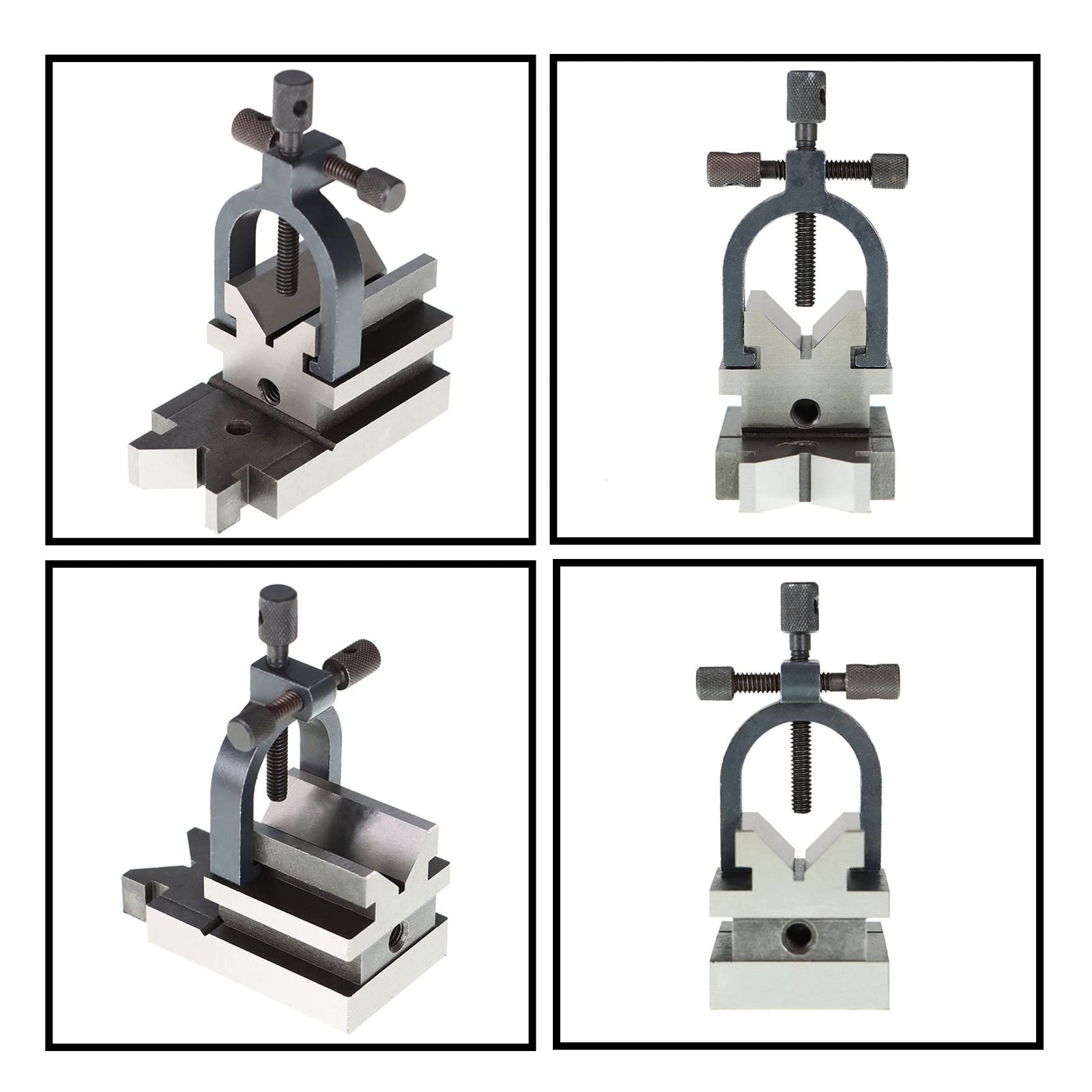 waltyotur V-Block Hardened Steel Full Angle Fixtures Accurate to 0.0003 Inch…