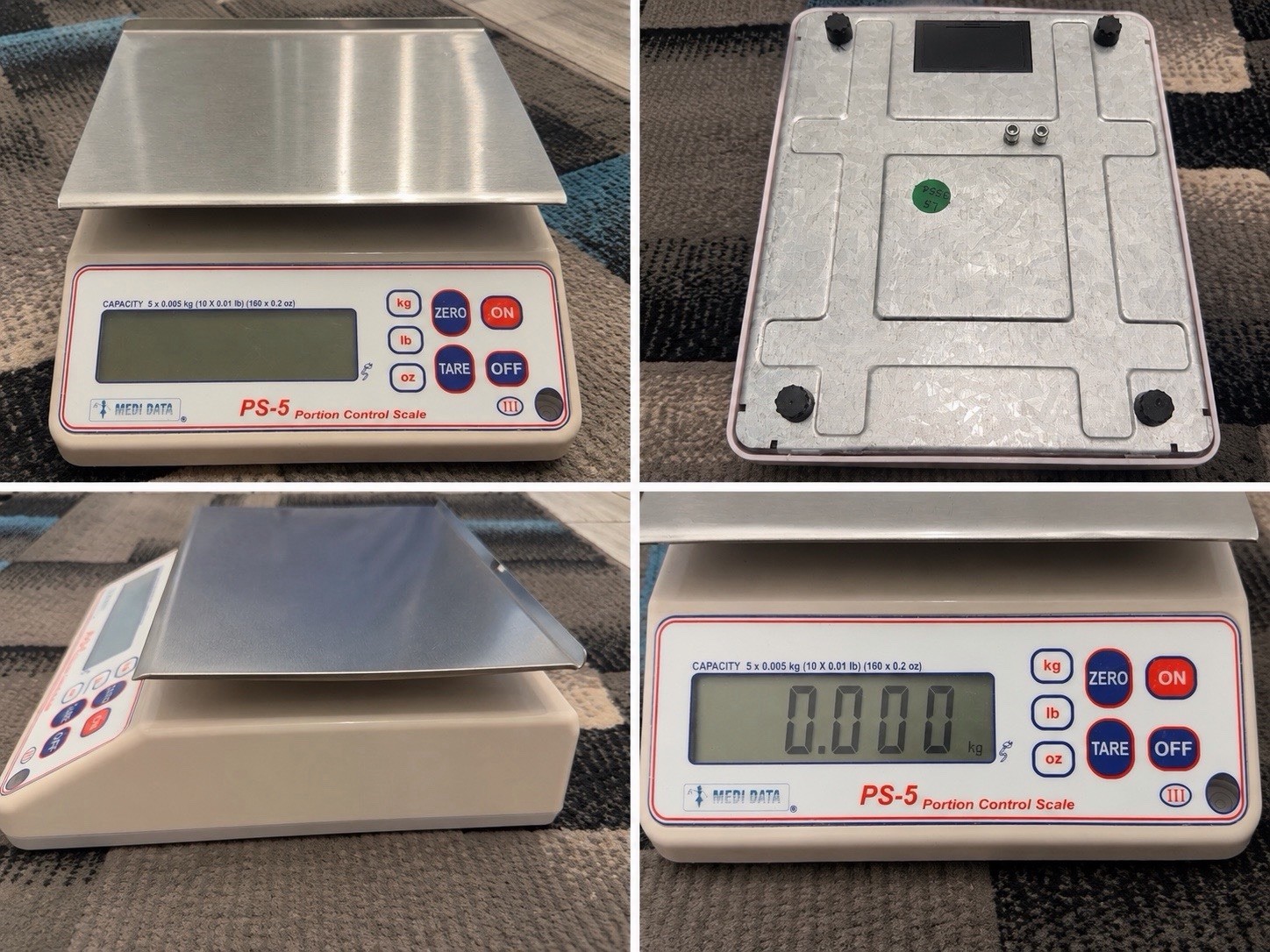 MediData PS-5 Digital Portion Control Scale 11lb/5kg Commercial Tested