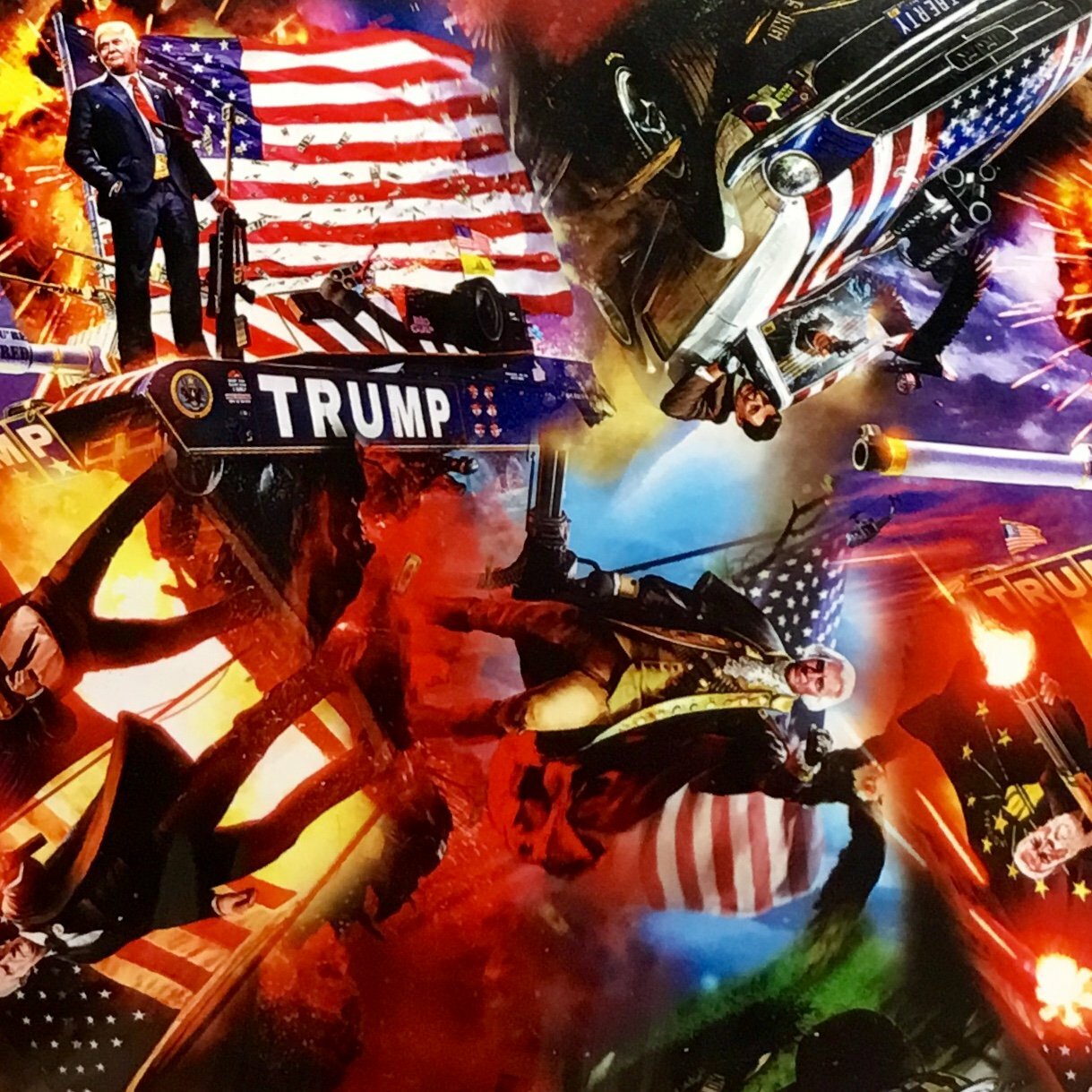 hydrographic film / activator US Presidents Trump hydro dip dipping wizard