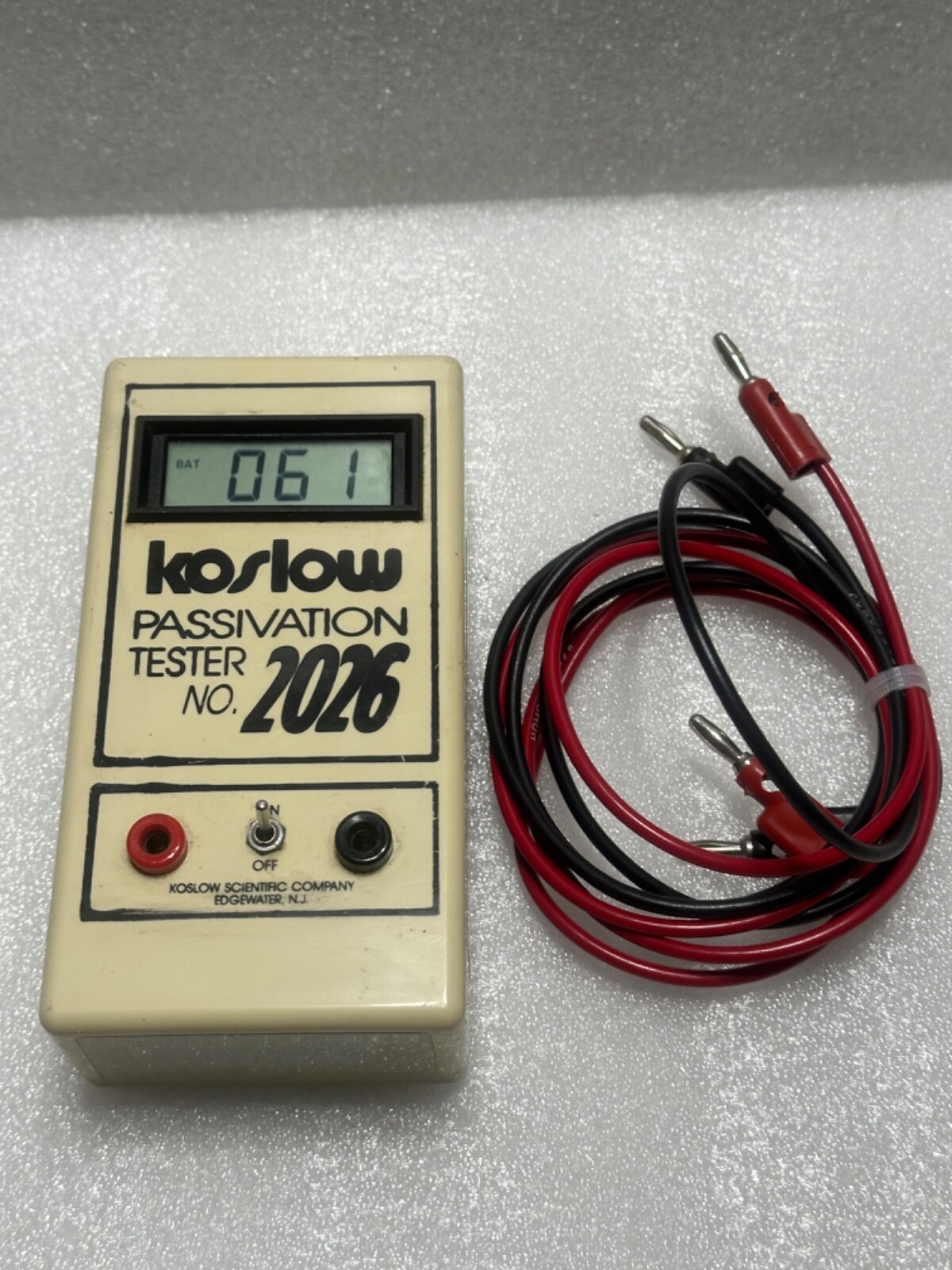 KOSLOW SCIENTIFIC NJ. 2026 PASSIVATION PASSI TESTER