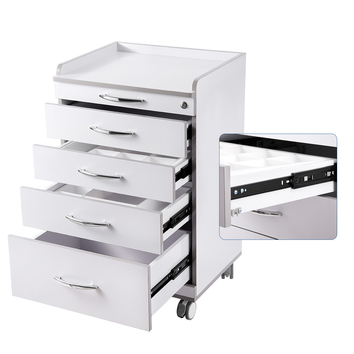 Dental Cart Cabinet Trolley /LED Electric Micro Motor Brushless /1:5 Handpiece