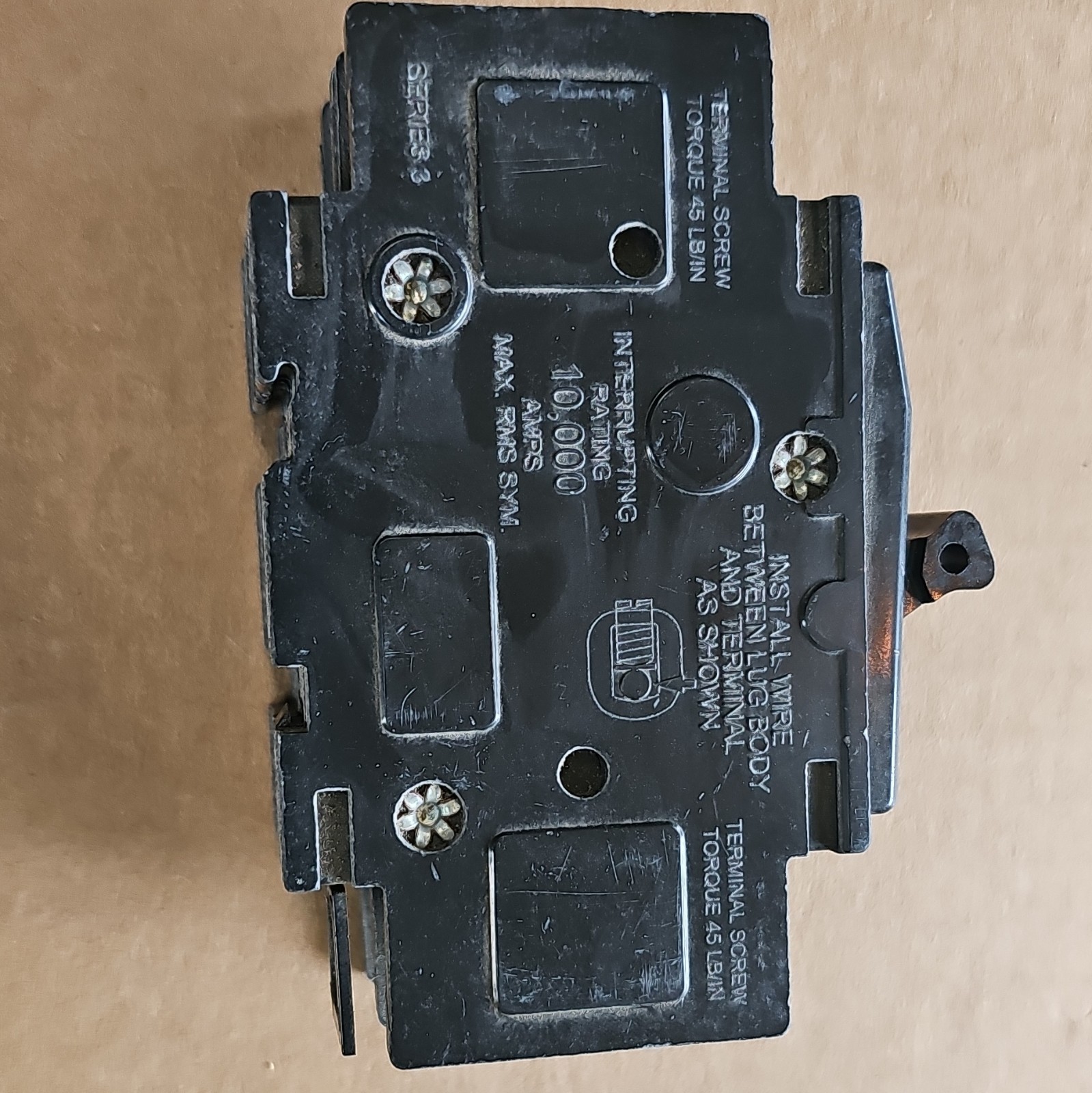 Square D QO260 60A 2-Pole 120/240Vac Plug-On Mini Circuit Breaker, Trip