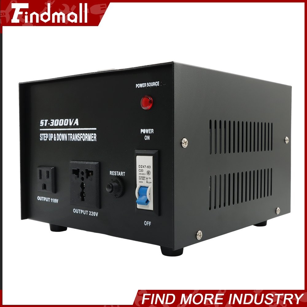 Findmall 3000W Step Up/Down Voltage Converter Transformer 110V-220V/220V-110V