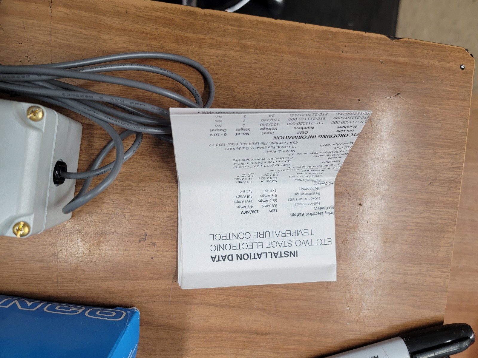 Ranco Etc-212000-000 Electronic Temperature Control Open Close On Rise
