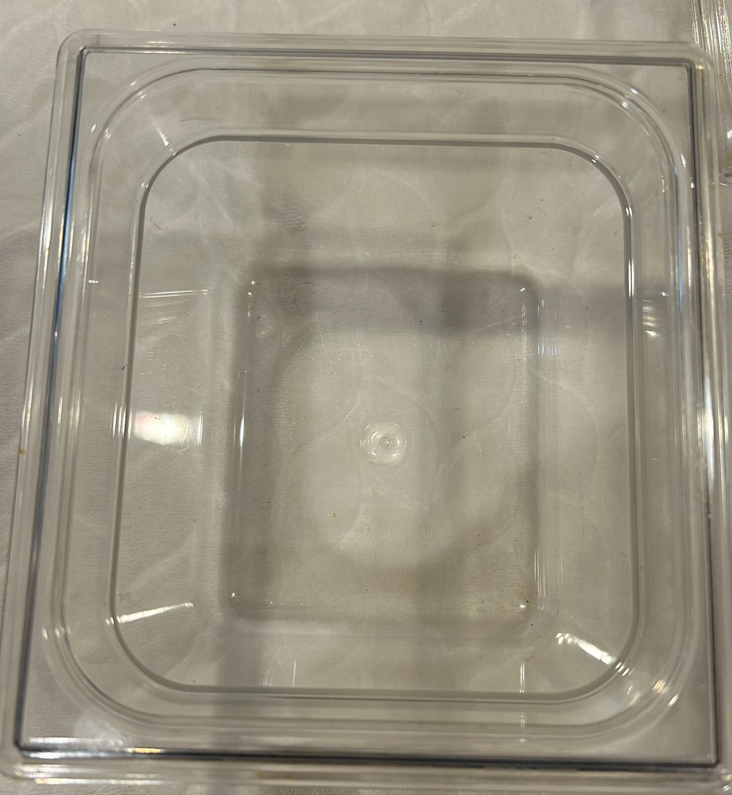 6 Each True Clear Food Pan 1/6 Size 4” Deep NSF Commercial Prep Polycarbonate
