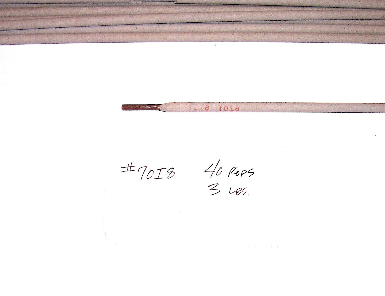 #7018 STICK WELDING ROD BUNDLE : NEW UNBOXED / APPROX. 40 RODS [3.5 LBS.]