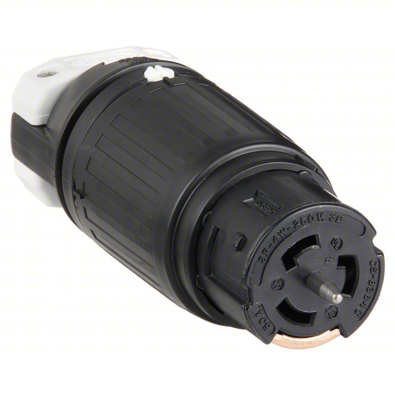 Hubbell CS8364 – 50 Amp, 3-Phase 250V AC, Non-NEMA, 3P, 4W, Locking Connector