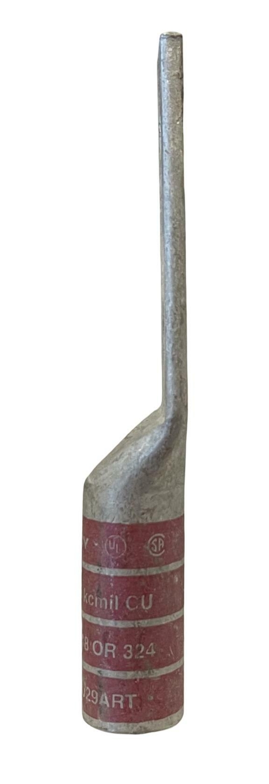 Burndy YA312N Compression Lug 350 kcmil 2 Hole 1/2 Inch Stud Copper Red
