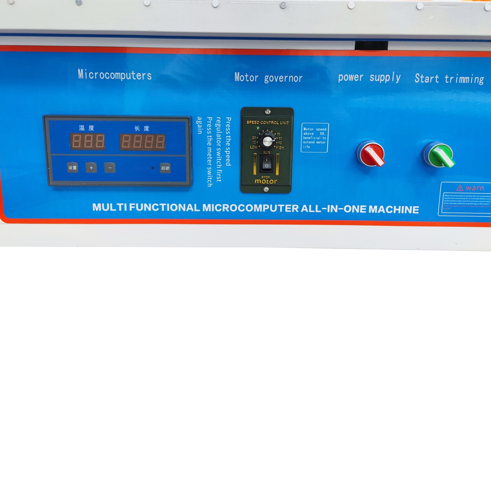 Integrated Edge Trimming Banding Machine for Straight And Curved Edges 0-6m/min