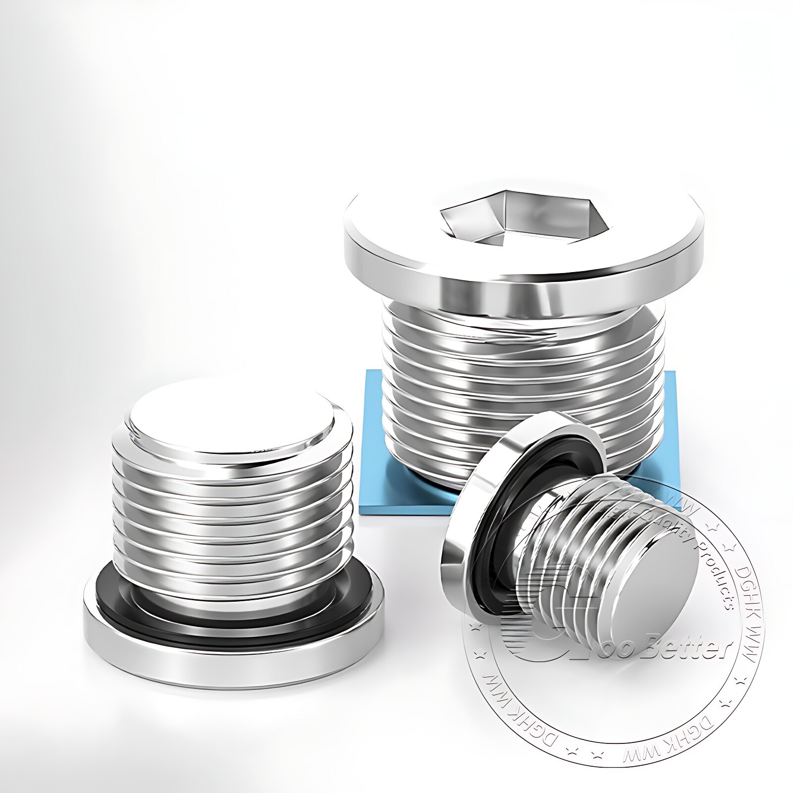 BSP Hydraulic Socket Blanking Plug A2 Stainless Countersunk End Plug Hex Socket