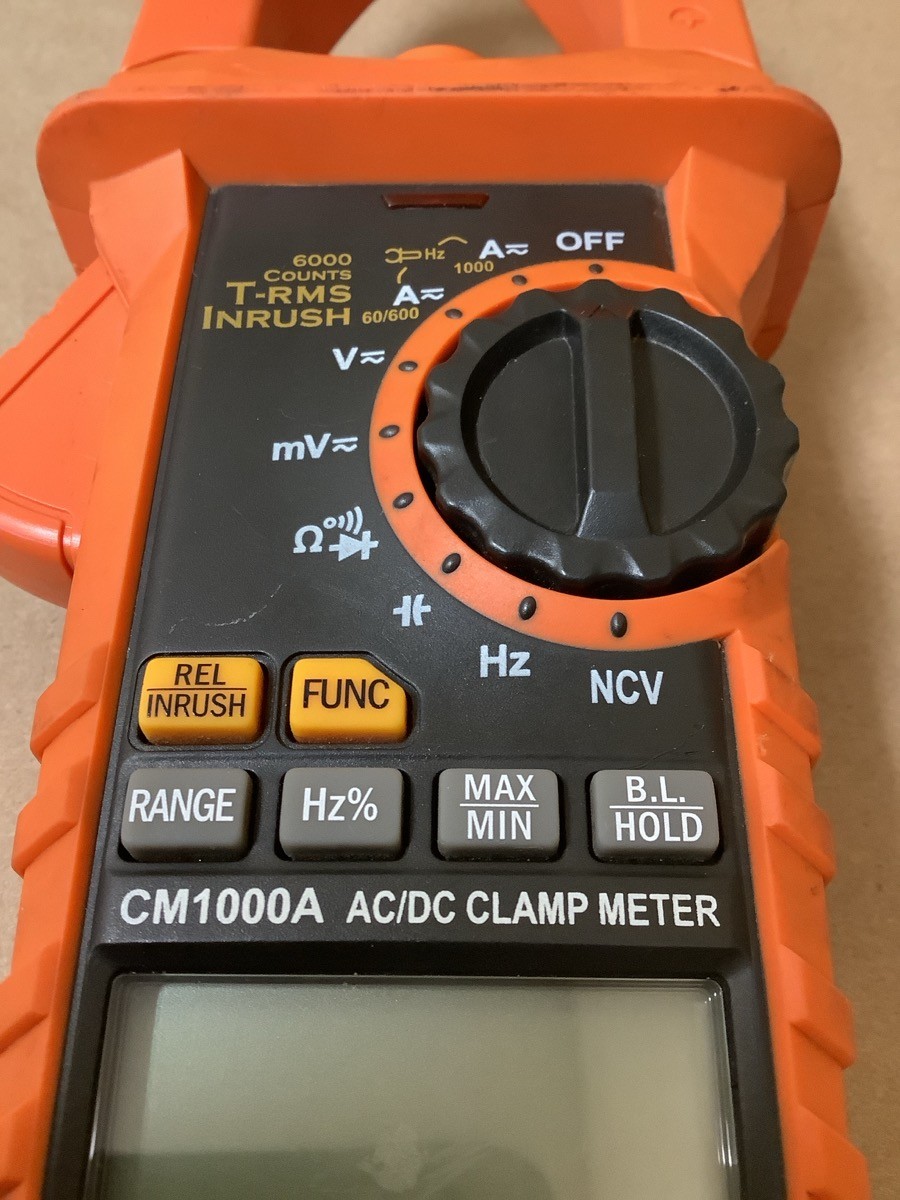 AMES INSTRUMENTS CM1000A AC/DC CLAMP METER WITH LEADS IN CASE (B33006985)
