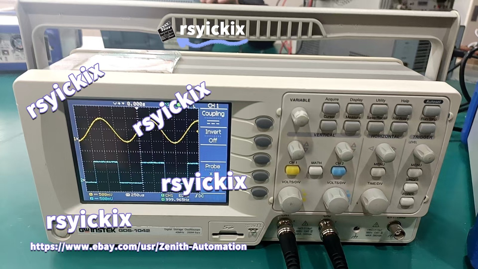 1PC GW Instek GDS-1042 Oscilloscope, 40 MHz, 250 MSa/s