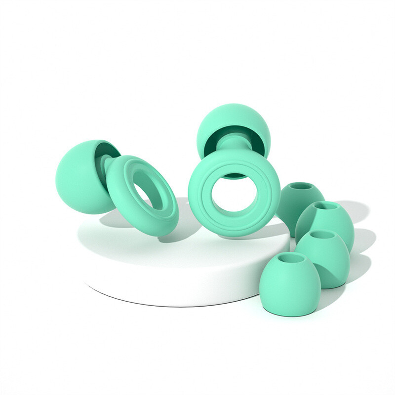 Reusable Silicone Ear Plugs Noise Cancelling Earplugs Protector Study Sleep Swim