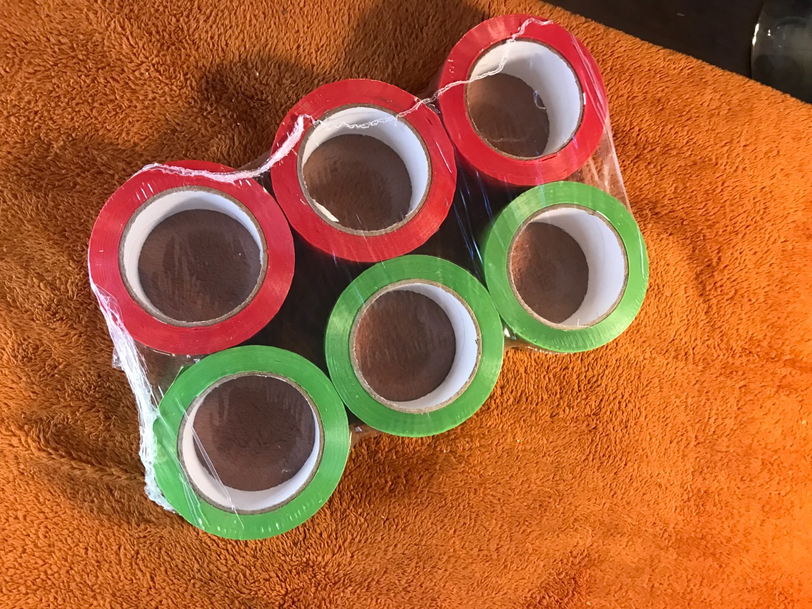 6 Rolls EBAY BRANDED Packaging Tape RED & GREEN Logo 2″ x 75 yards NEW SEALED!