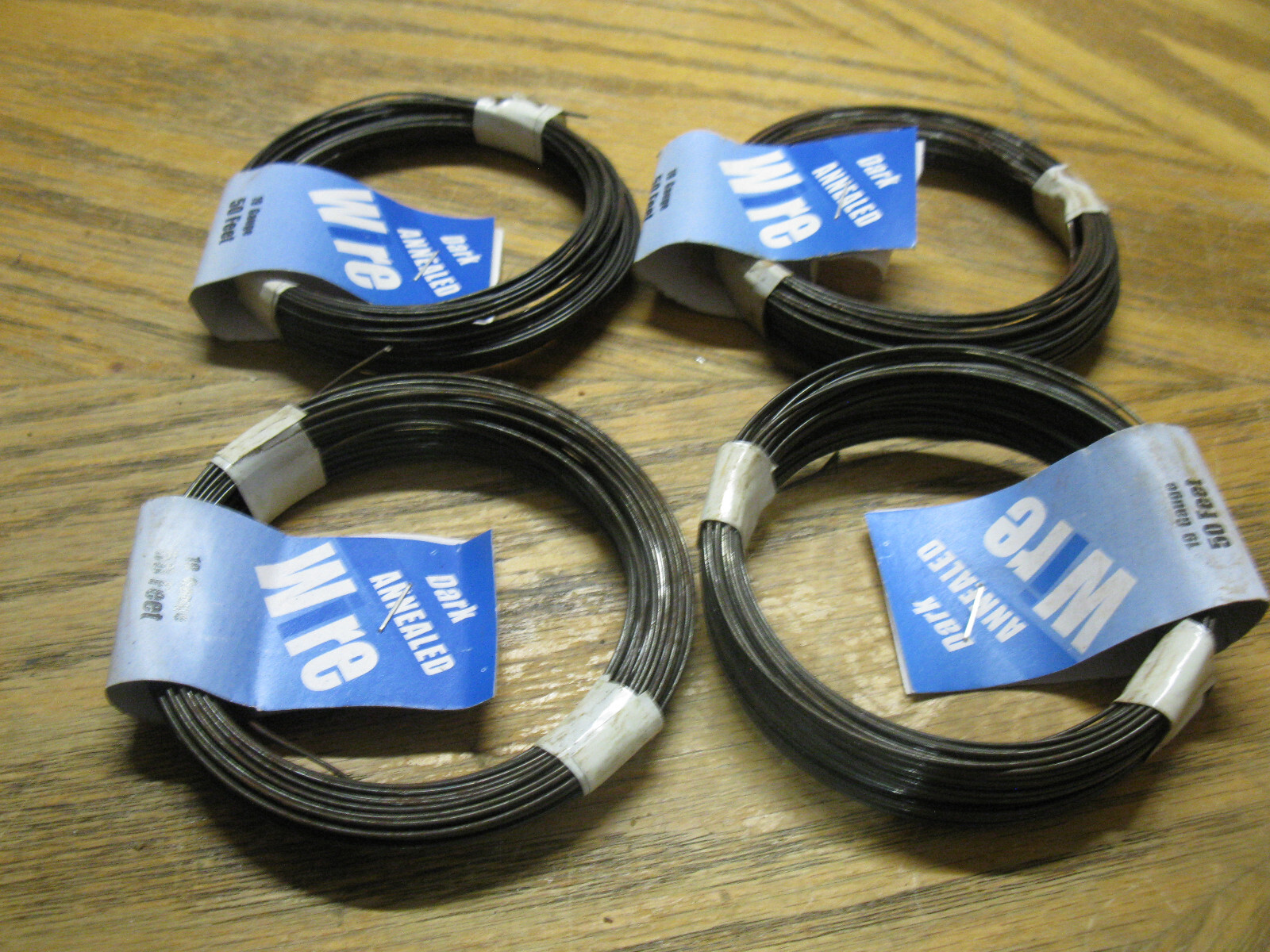 50 ft., 19 gauge dark annealed steel wire 4 packs