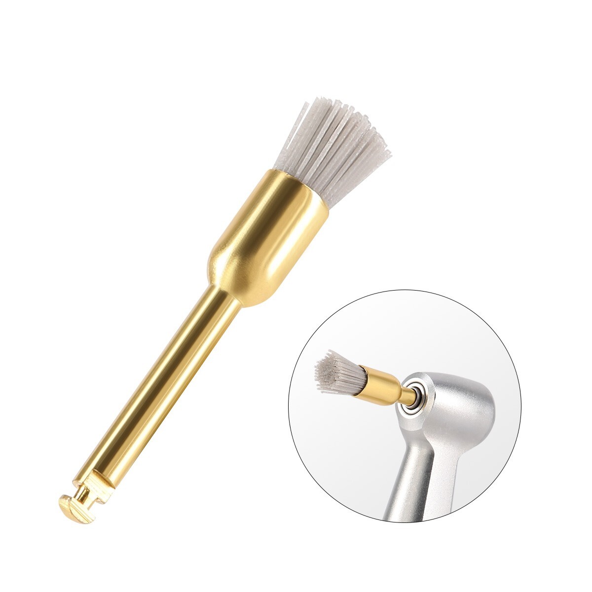 10Pc Dental aluminium oxide Polisher Brush Wheel Polishing For Rotary tools